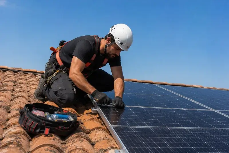 Maintenance et monitoring de panneaux solaires à Béceleuf